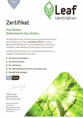 Leaf Zertifikat